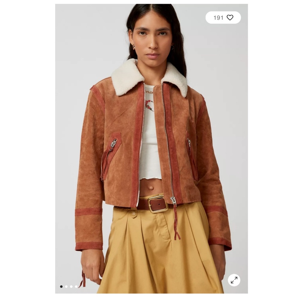 REAL SUEDE Sherpa Aviator Jacket